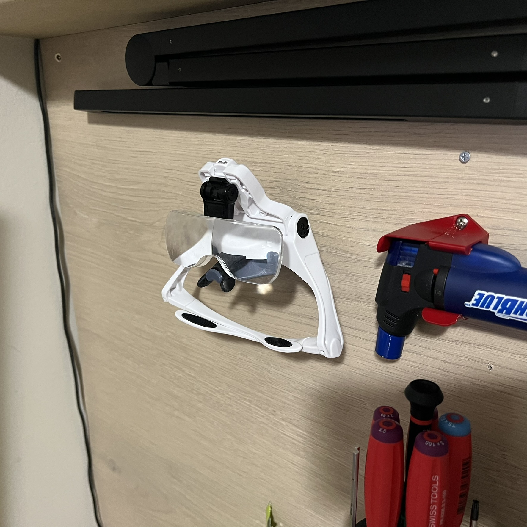 Magnifier glasses holder