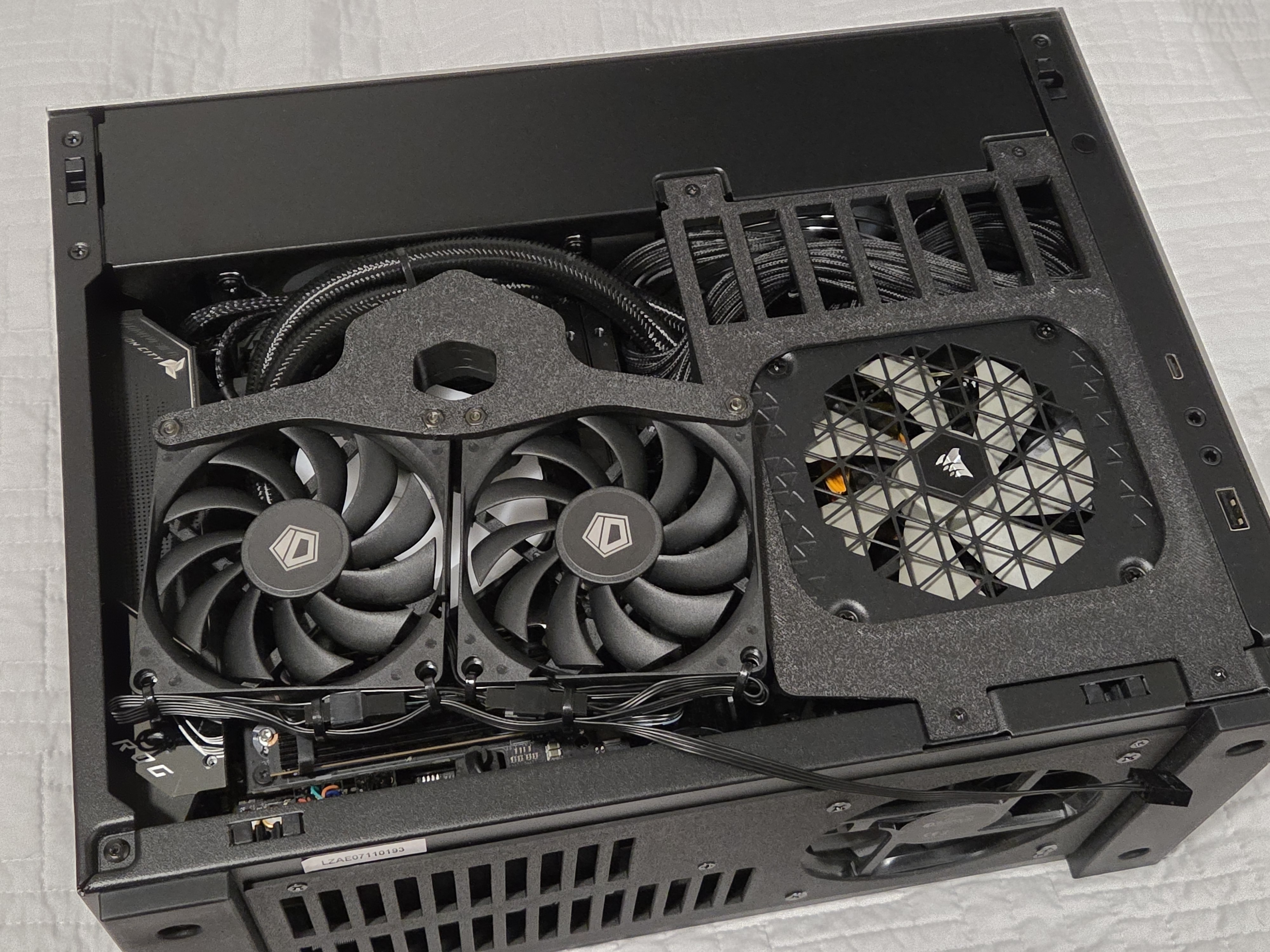 MasterLiquid Atmos 2 dan a4 h2o dual 80mm fan mount