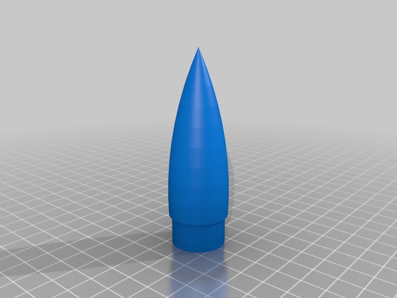 Rocket Nose Cone and Engine Mount by opatrie | Download free STL model ...