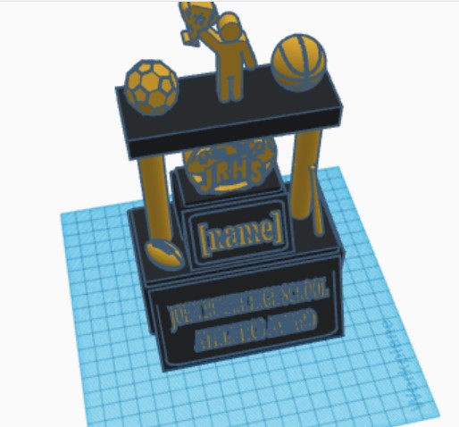 Design & Fabricate: JRHS Athletics Award