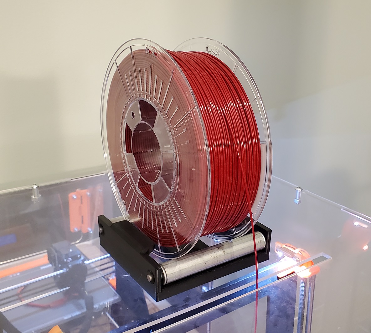 Spool Holder with Rollers