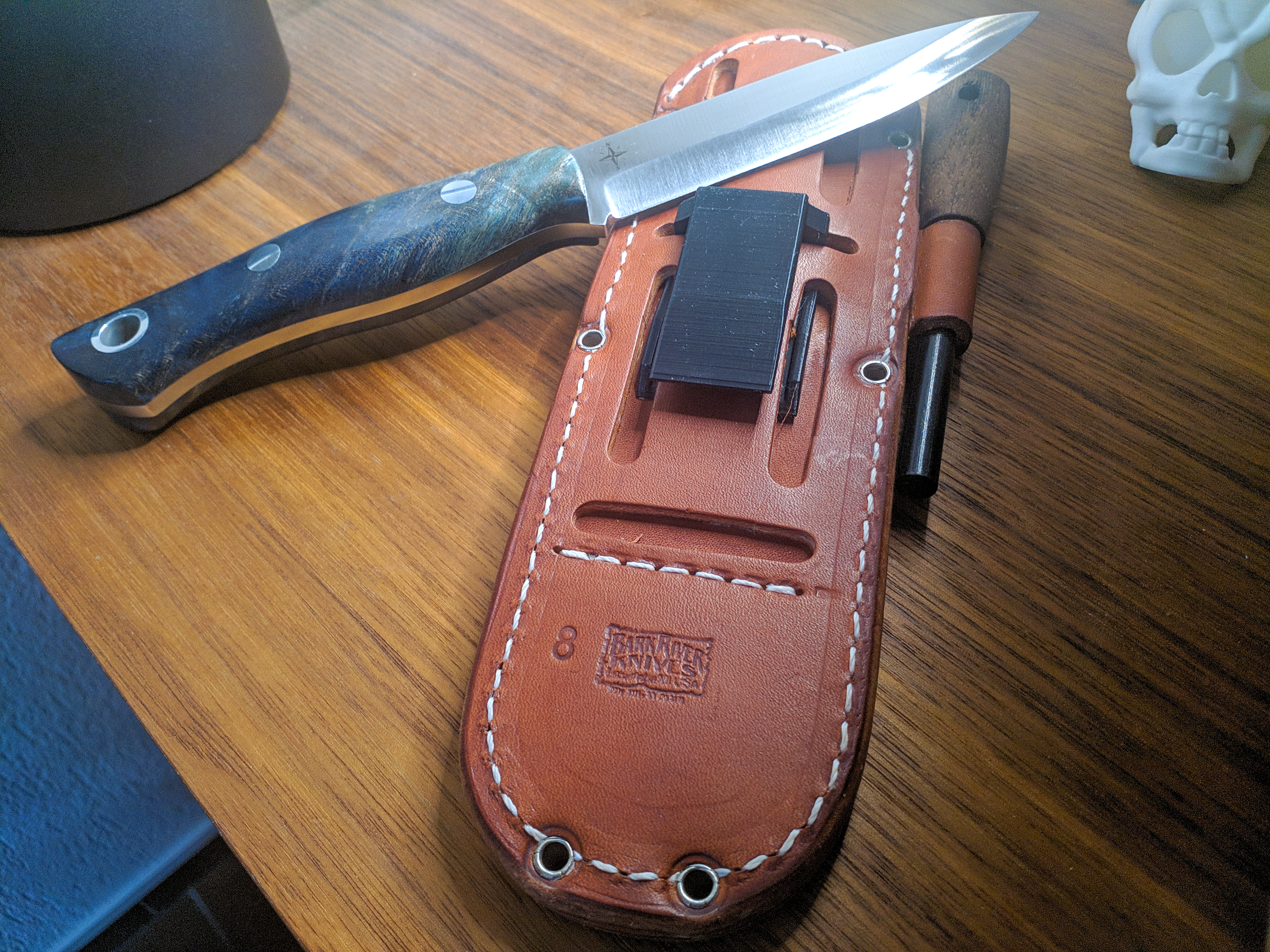 Bark River Leather Sheath Belt & Pocket Clip
