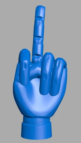 Hand with middle finger