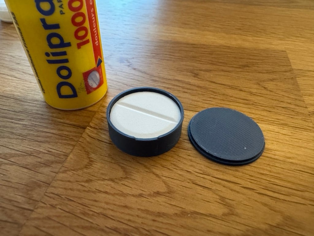 Single Doliprane 1000 mg Pill Box 3D model