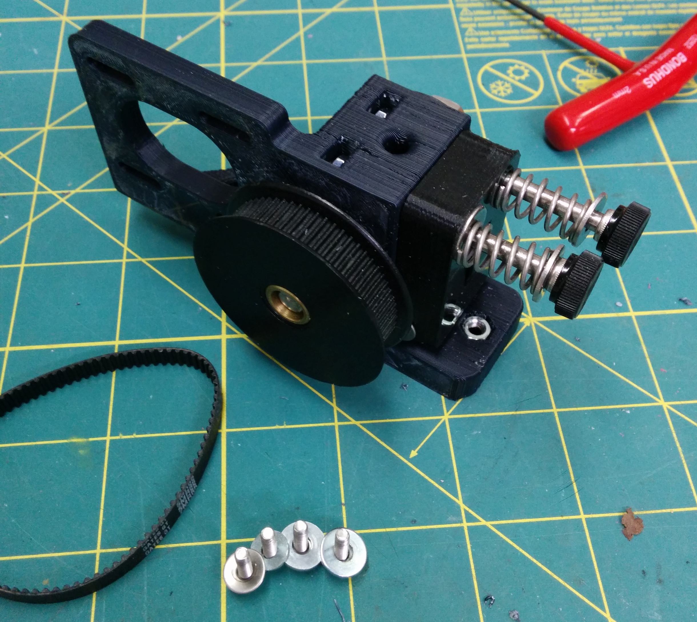 Greg's Wade Accessible Belt Drive Extruder, Rev2 by Andy Forsberg