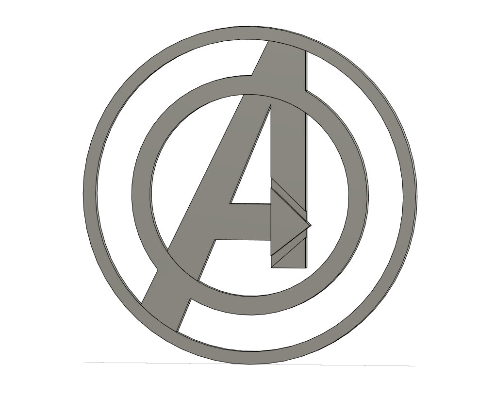 Avengers Logo by Nefaa | Download free STL model | Printables.com