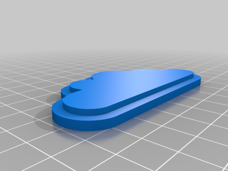 Miniatura 3 do modelo 3D Cloud bath bomb mold/press