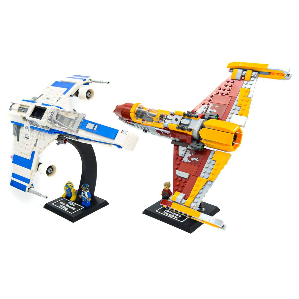 Display Stand for LEGO Star War 75364 New Republic E-Wing vs. Shin Hati’s Starfighter