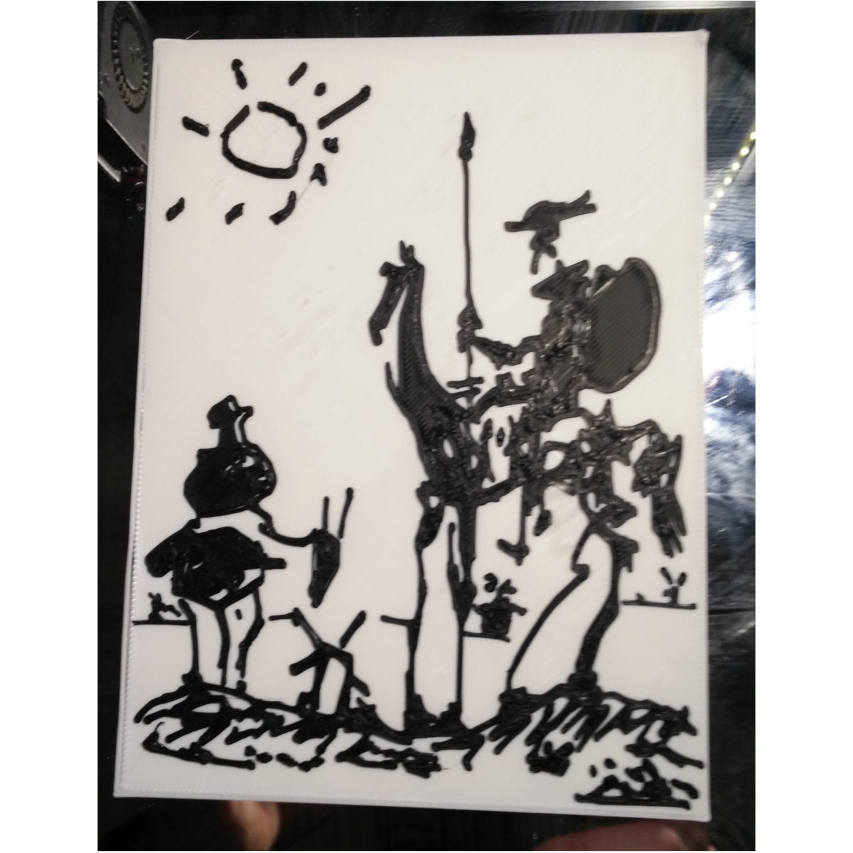 Don Quixote - Printed Drawing by planetar | Download free STL model ...
