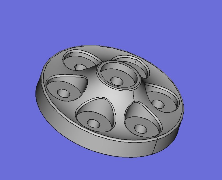 Miniatura 3 do modelo 3D Stand for 7 Atomizers (different sizes)