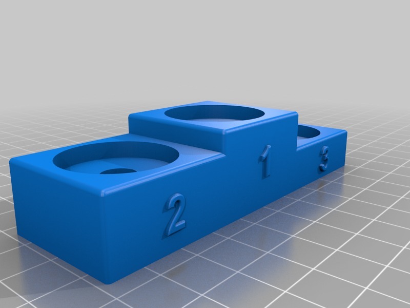 Miniatura 2 do modelo 3D Stand for 3 Atomizers (different sizes)