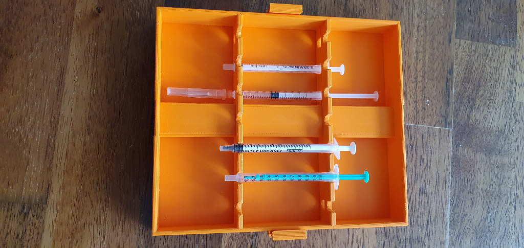Spritzentablett (Corona Spritzen) - modular stapelbar