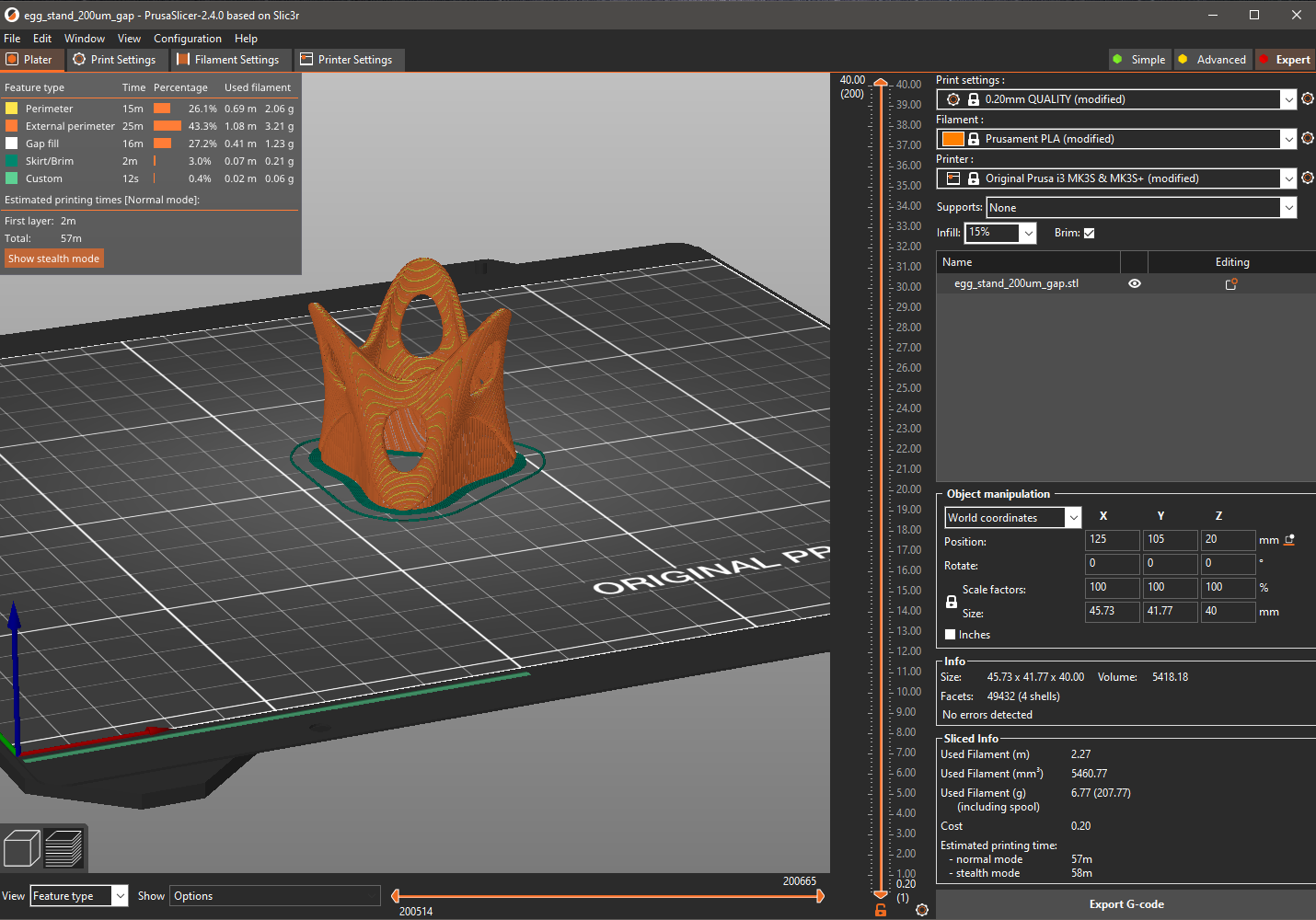 Miniatura 10 do modelo 3D EGG stand - organic