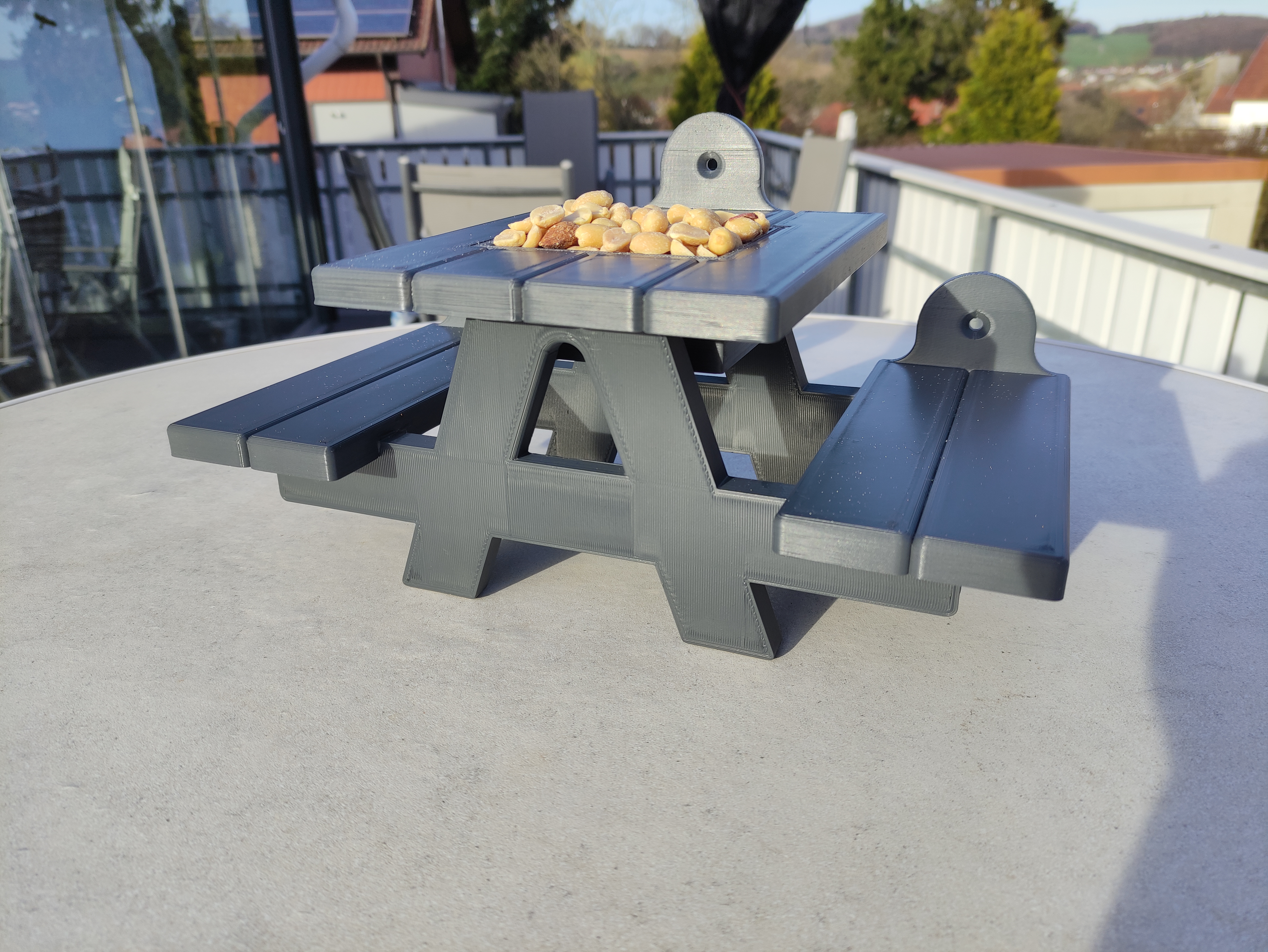 Picnic Table Squirrel Feeder