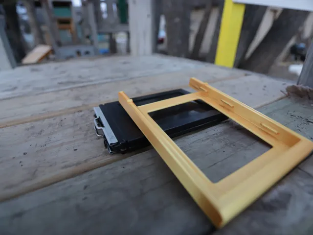 4x5 to 3x4 film holder adaptor