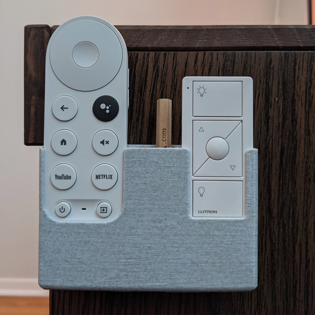 Google TV and Lutron Remote Holder