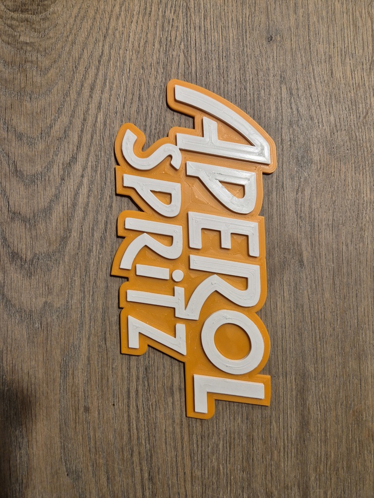 Aperol-Spritz logo 3D model