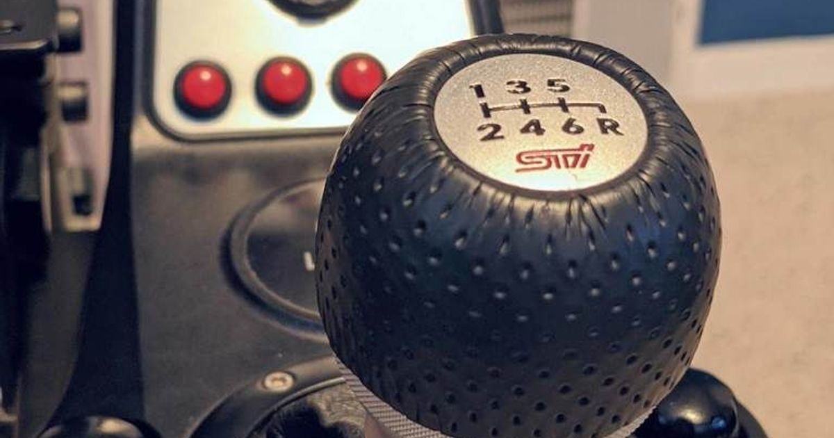 Logitech G27 shifter adapter for 2015+ WRX knob by NickNothom