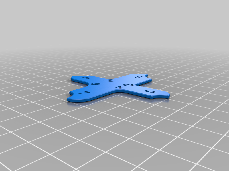 Radius Gauge 2-9 mm 3D model by tgd1975