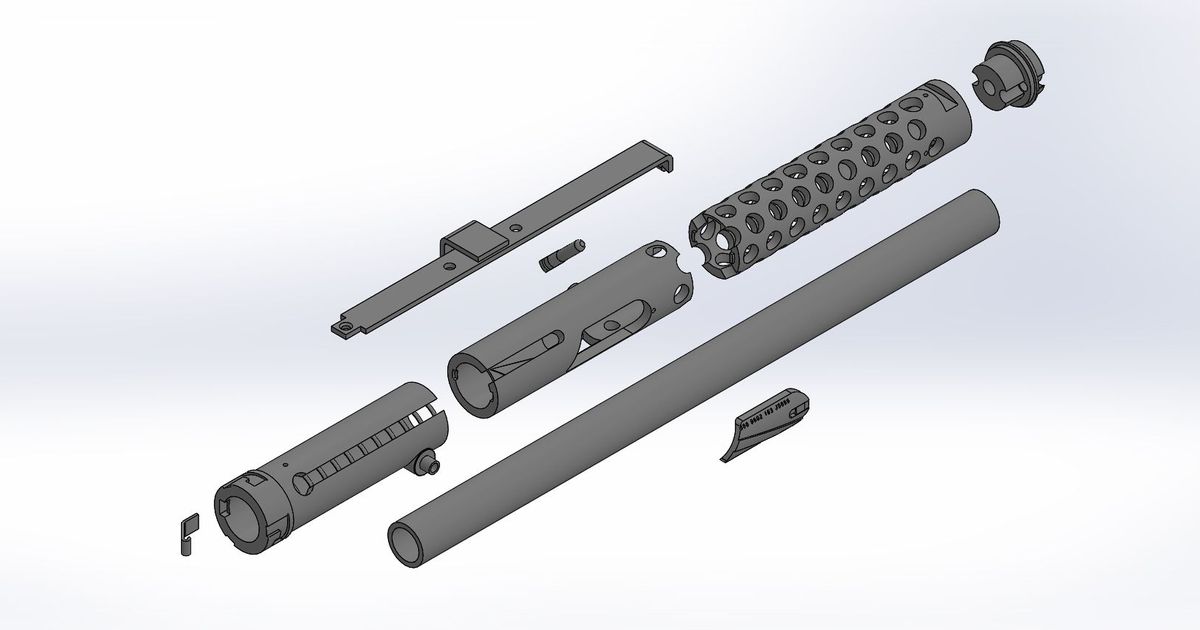 HEAVY DUTY STERLING SMG MK4 (L2A3) AND ANH E-11 RECEIVER TUBE PARTS KIT ...