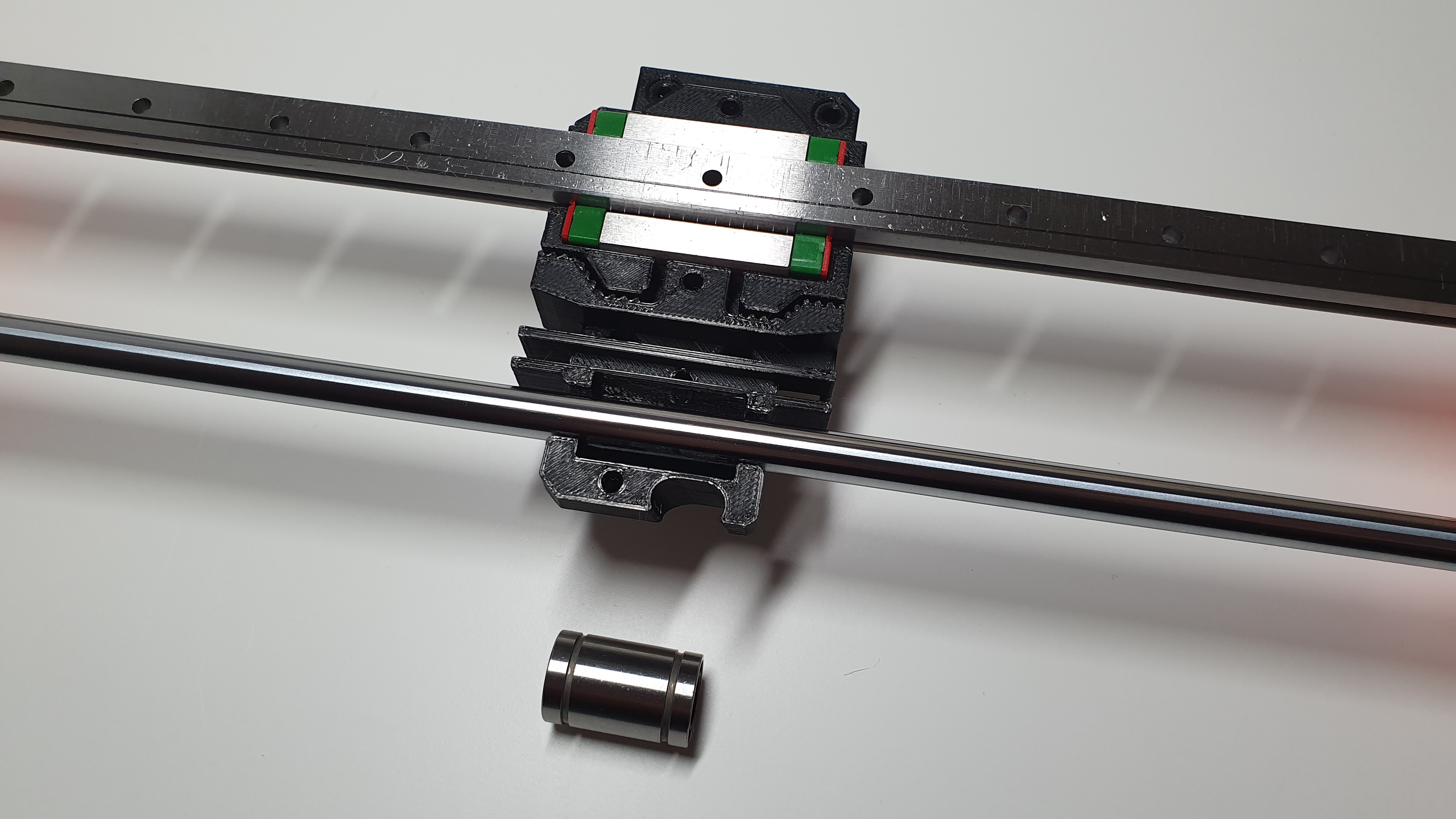 Prusa MK3 / MK3S / MK3S+ XAxis Linear Rail Guide Upgrade updated