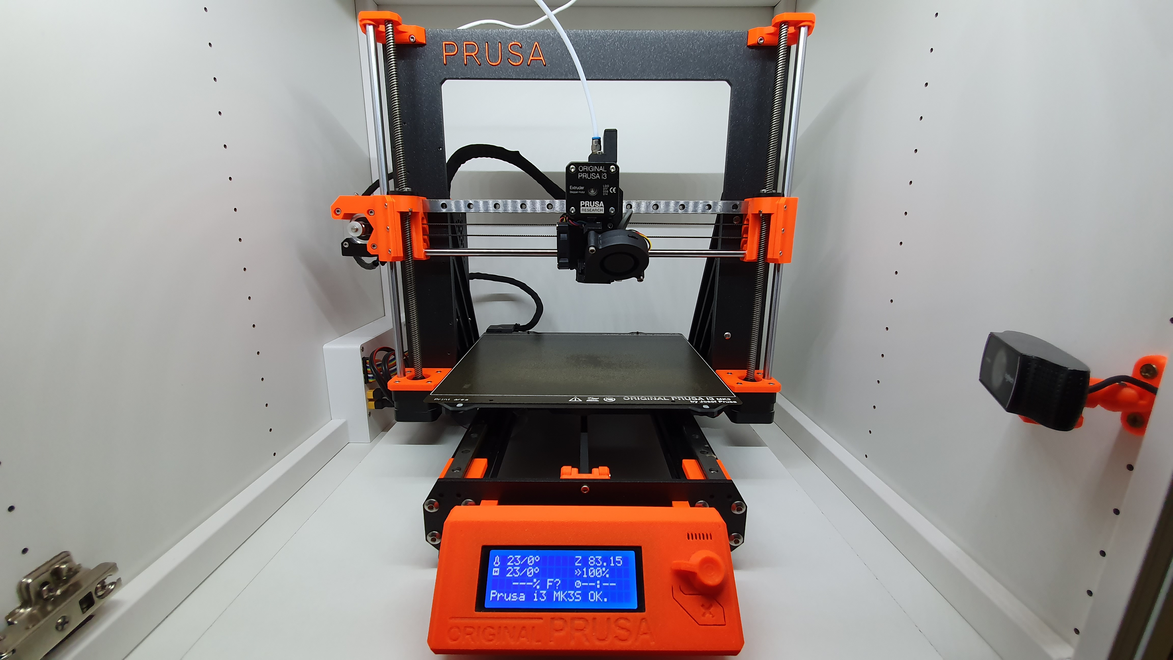 Prusa MK3 / MK3S / MK3S+ X-Axis Linear Rail Guide Upgrade - updated (Bondtech Extruder) / MK3S+ Tensioner 3D model thumbnail