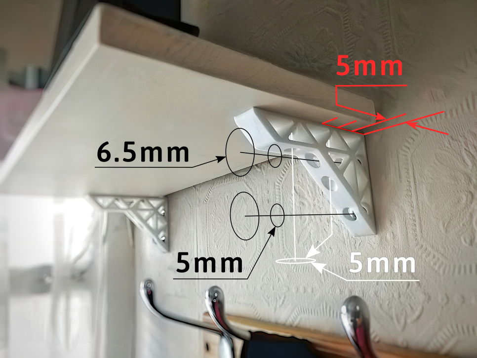 Miniatura 2 do modelo 3D Shelf bracket