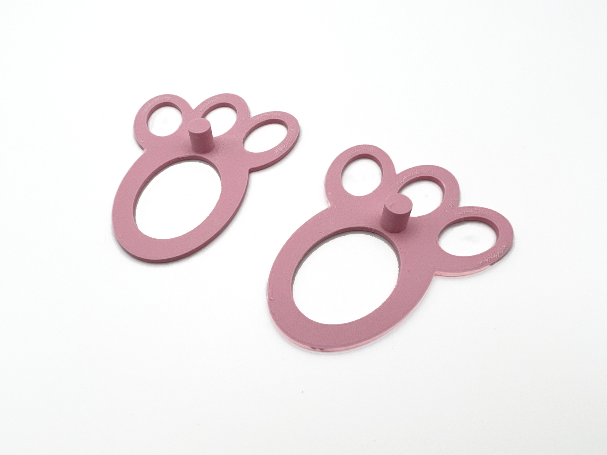 Miniatura 2 do modelo 3D Easter Bunny Footprints Stencil