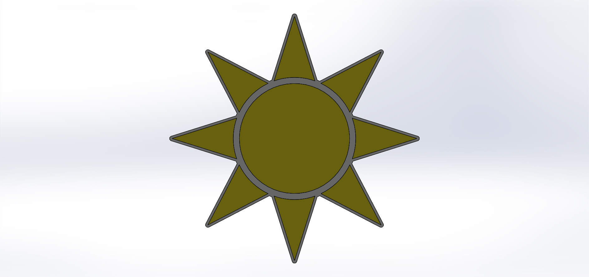 Multi-Material Summer Sun Decoration