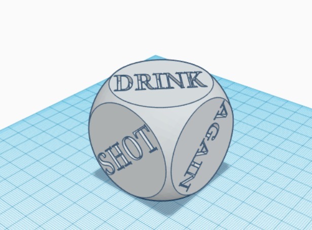 OLD Drinking Game Dice