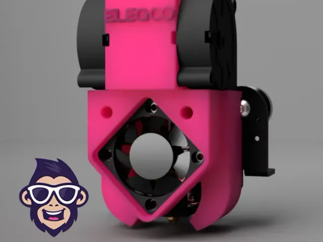 Elegoo Neptune 2 Hotend 5015 Fans With Dial Indicator