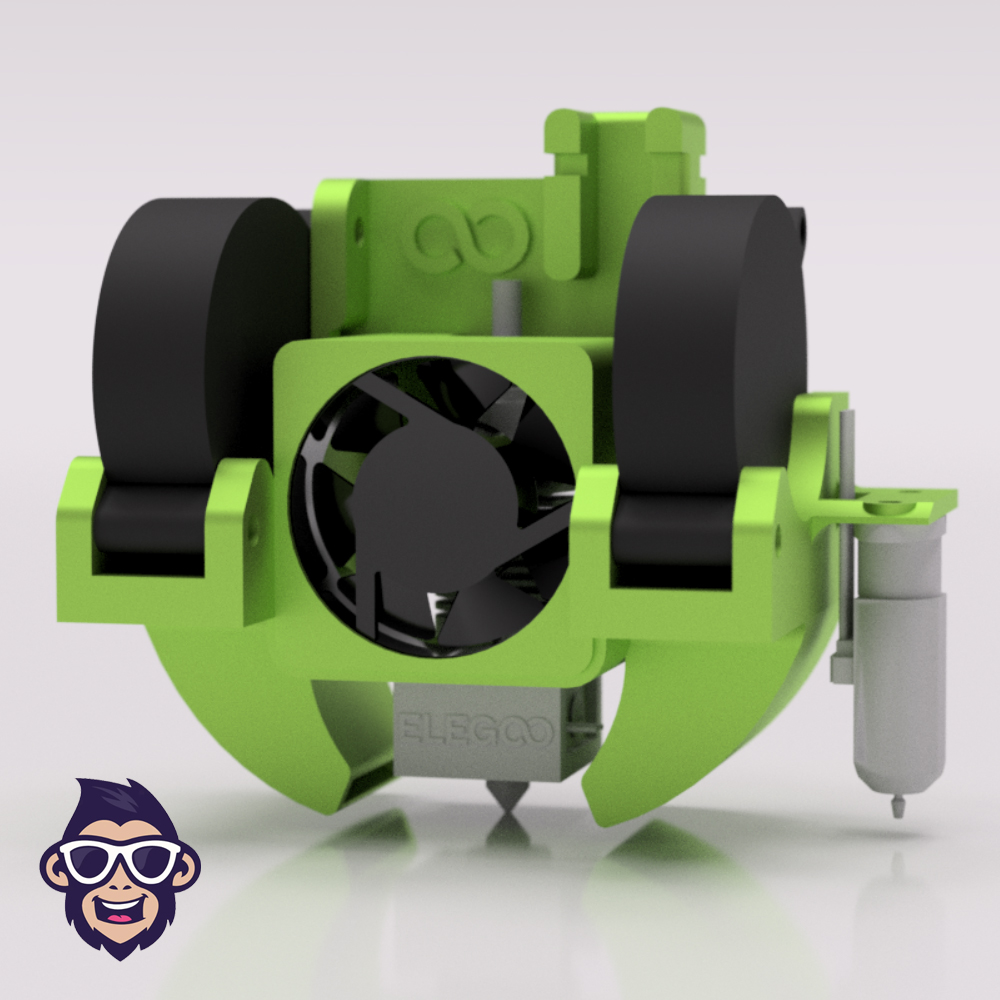 Elegoo Neptune 2 Hotend Dual 5015 Fans