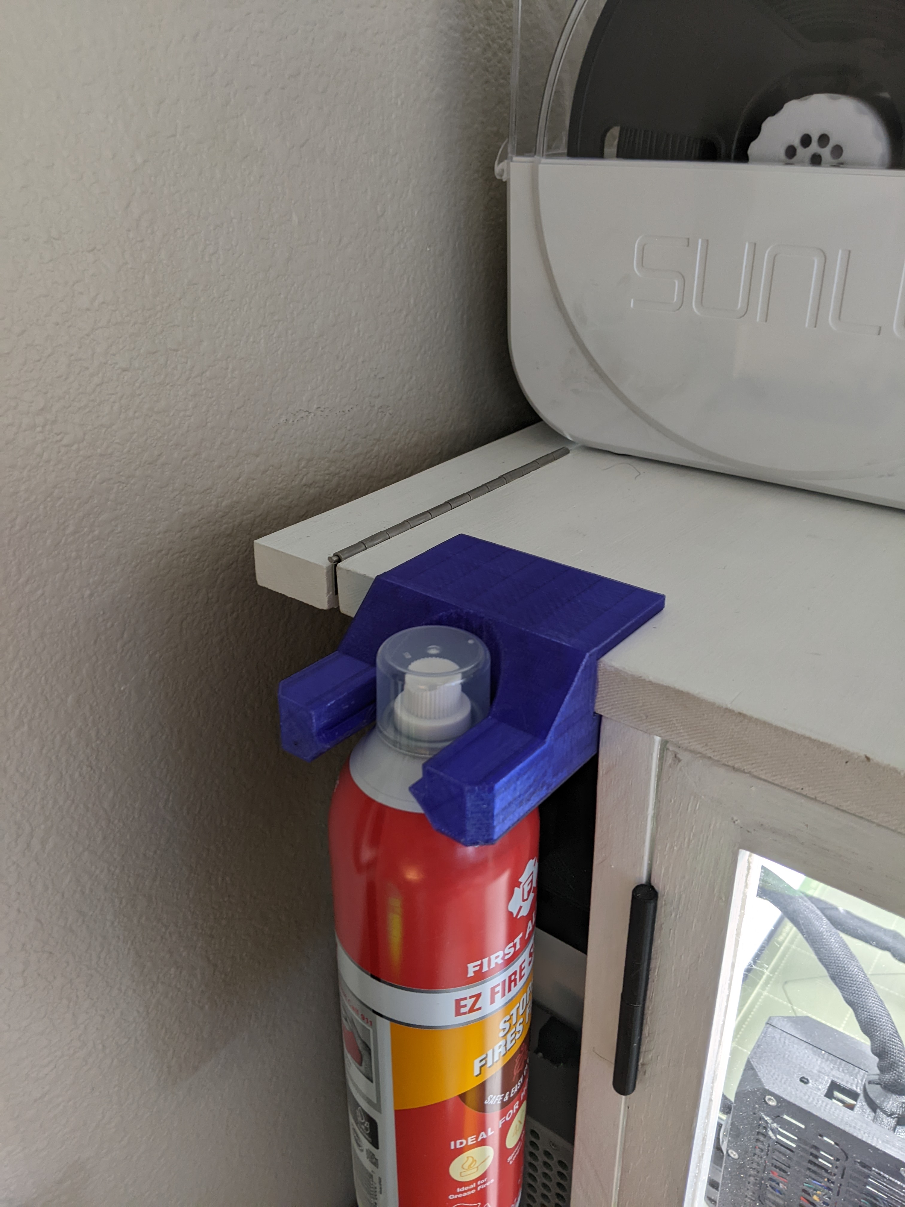 Obviously Too Large Fire Extinguisher Bracket
