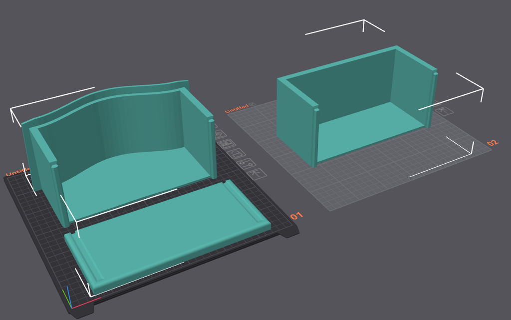 Stackable Shelf of arbitrary height 3D model
