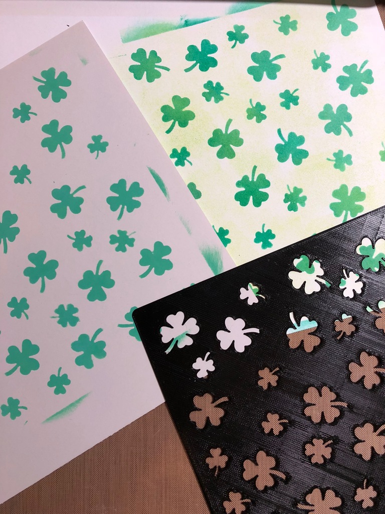 Stencil - Shamrocks!