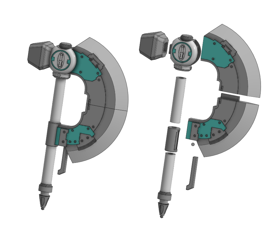 Rotta the Hutt"s Axe(The Mandalorina and Grogu) 3D model by ReProps
