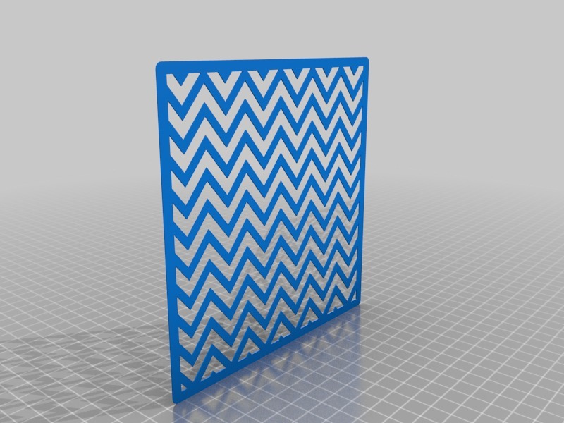 Stencil ZigZag! by mikeymakesit Download free STL model