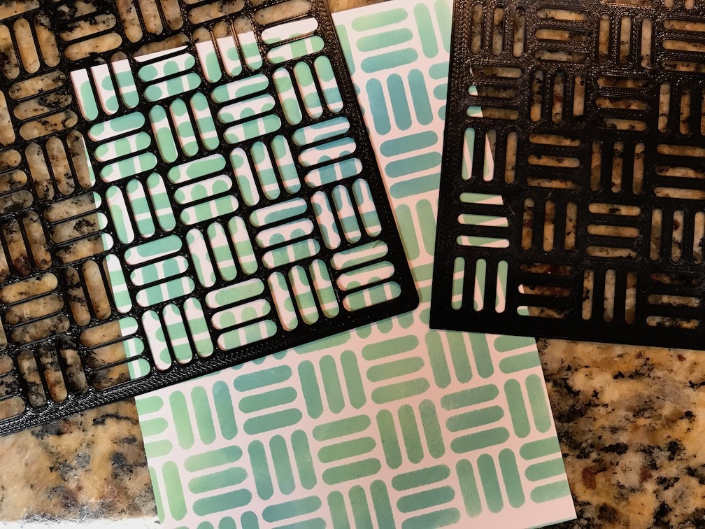 Stencil - Basketweave!