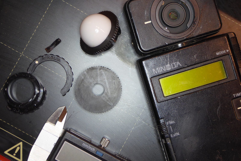 Minolta Flashmeter III Spherical Diffuser holder and Reflected Light disc