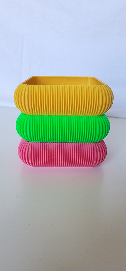 Ultimate Stackable Ribbed Organizer Bowl (Square Edition - V2) | Interlocking & No-Slip 3D model by Ahmet Utku ÖZKAN