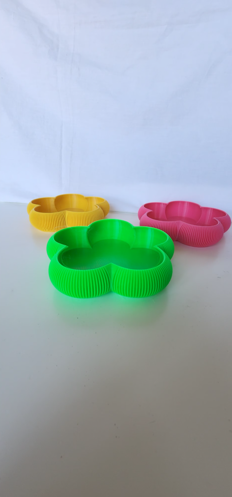 Ultimate Stackable Ribbed Organizer Bowl (Floral Edition - V3) | Interlocking & No-Slip