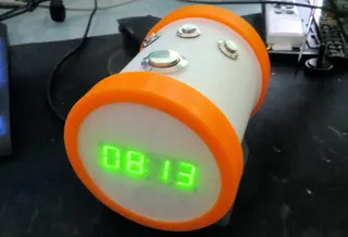 Tubular Alarm-Clock with Speaker