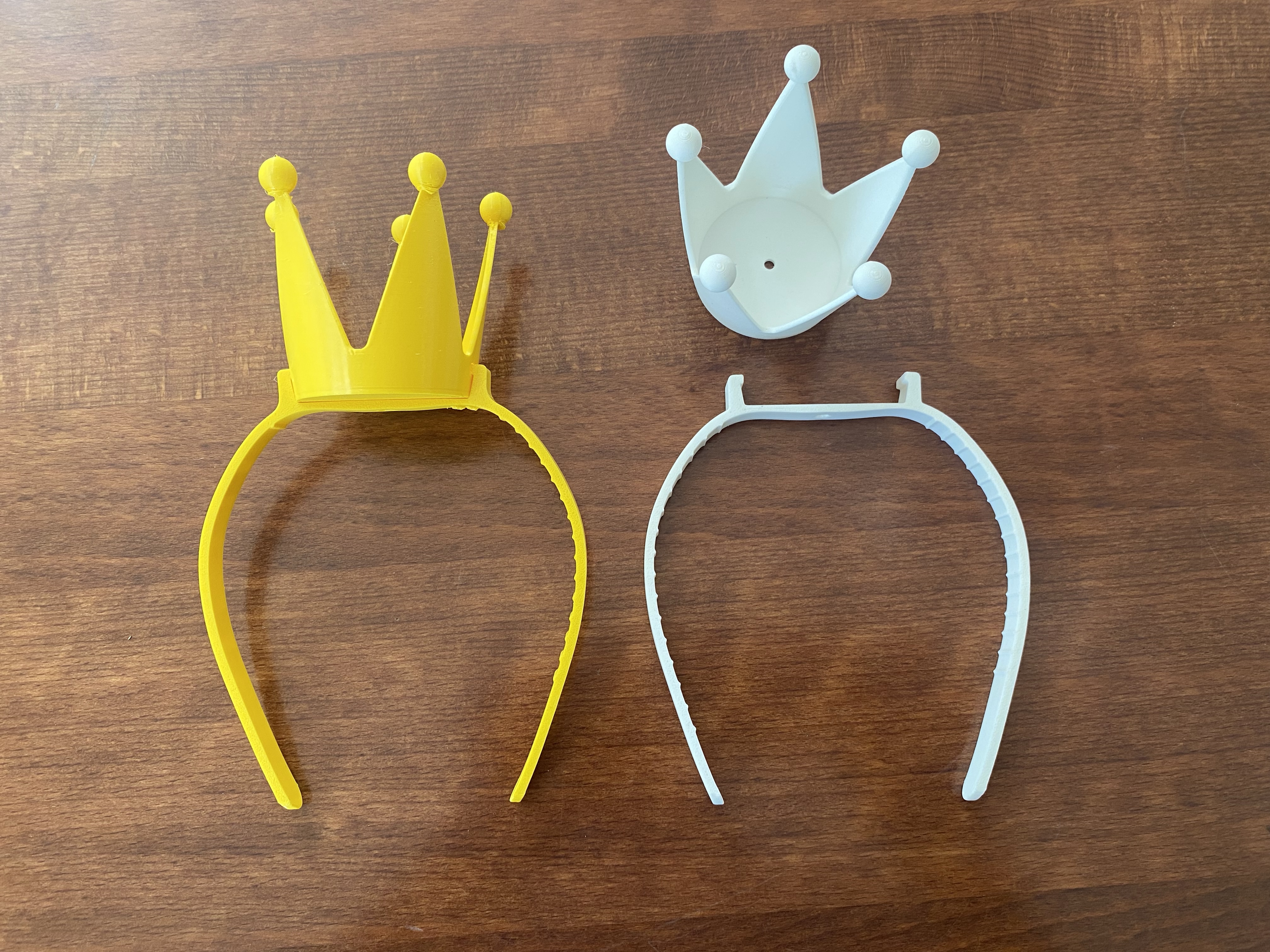 Headband with crown for small heads