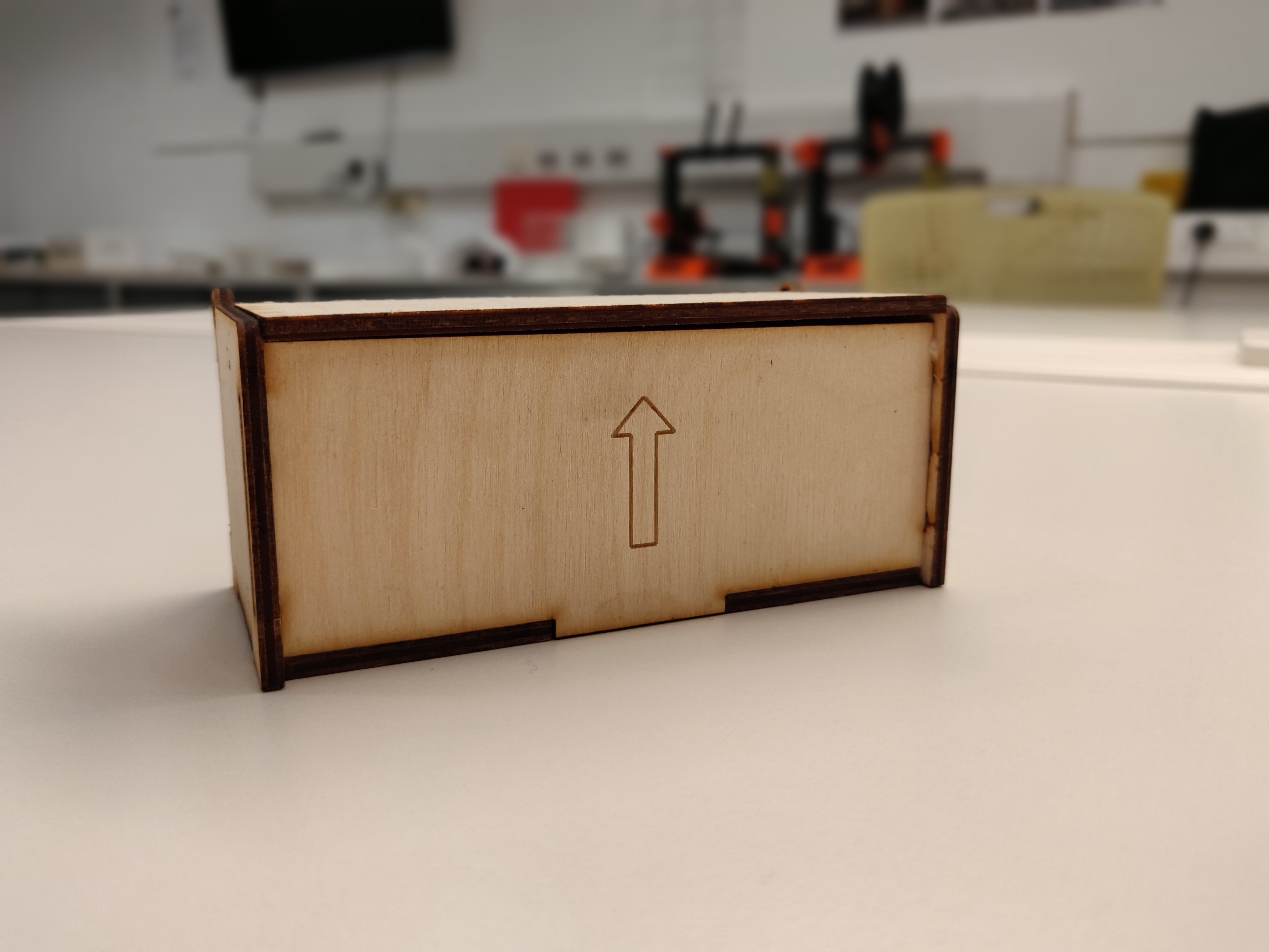 Miniatura 2 do modelo 3D Laser Cut Hinged Box