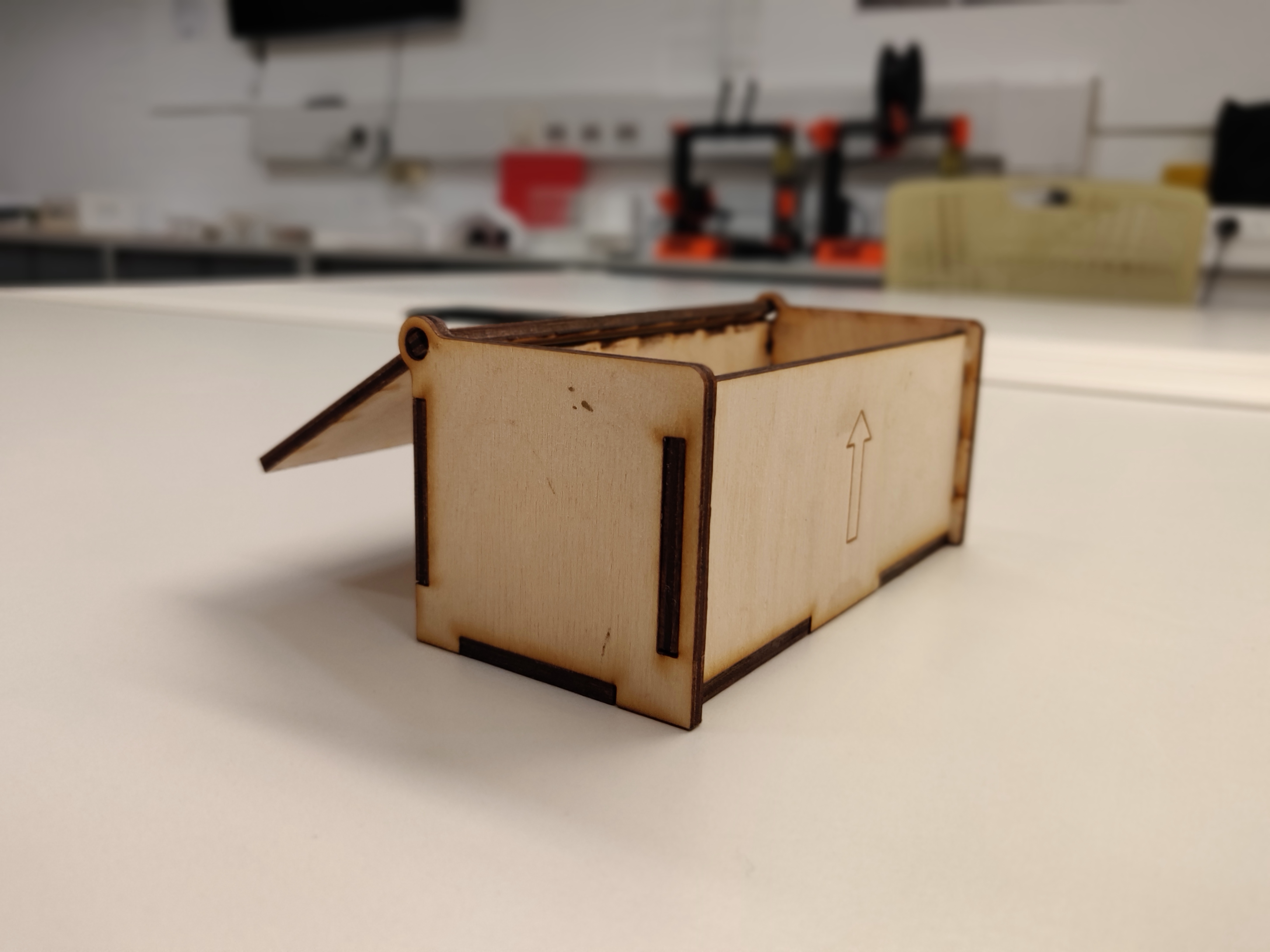 Miniatura 4 do modelo 3D Laser Cut Hinged Box