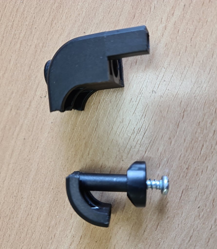 A fragment of a lawnmower handle. 3D model