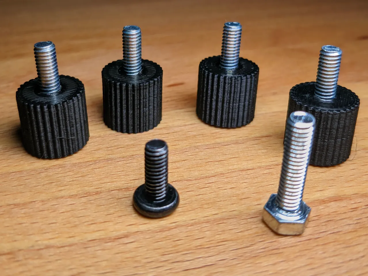 Stainless Steel M4 x 12mm Knurled Thumb Screws with allen / hex key so