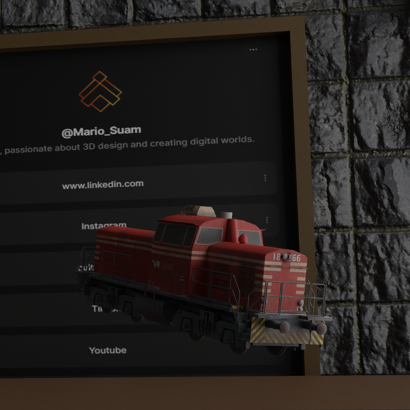 Industrial Train Engine – Heavy-Duty 3D Printable Locomotive by Suam ...