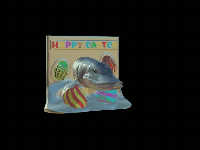 Northern Pike Easter Decoration