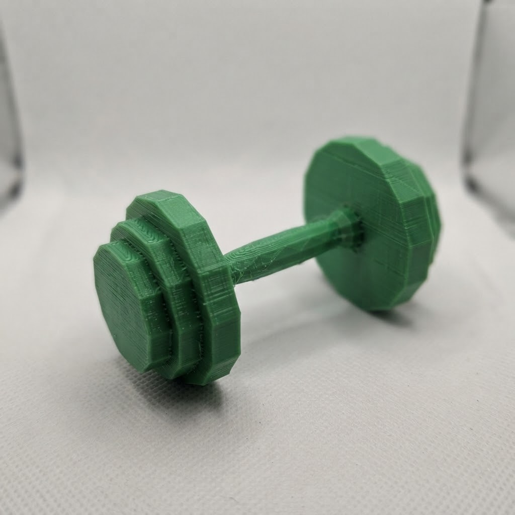 Low Poly Dumbbell — miniatura 3